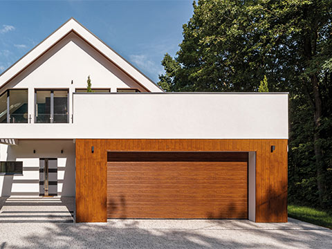 Wooden garage doors